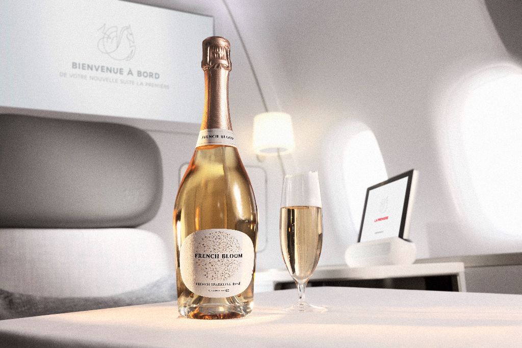 Air France propose French Bloom en Première : le vin sans alcool débarque