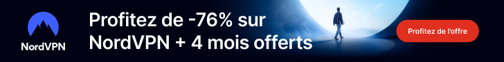 NordVPN - Profitez de -76% sur NordVPN + 4 mois offerts
