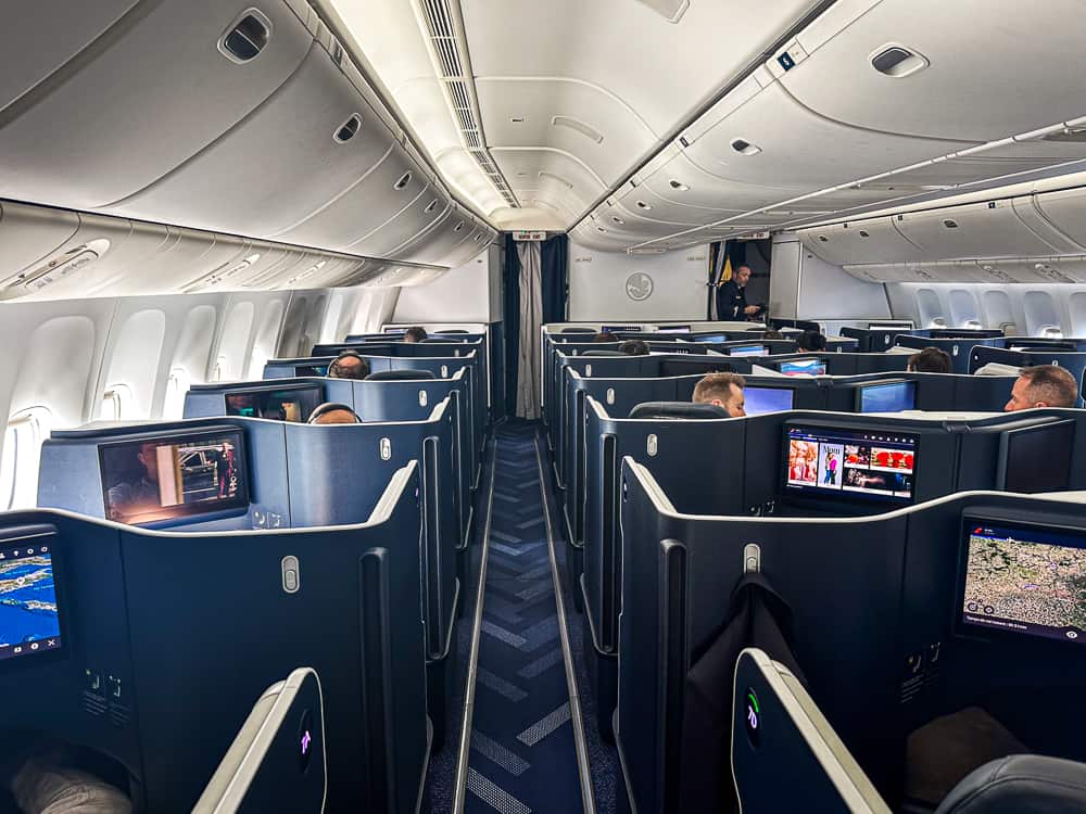 Hippocampe ailé dans la Nouvelle Classe Business Air France