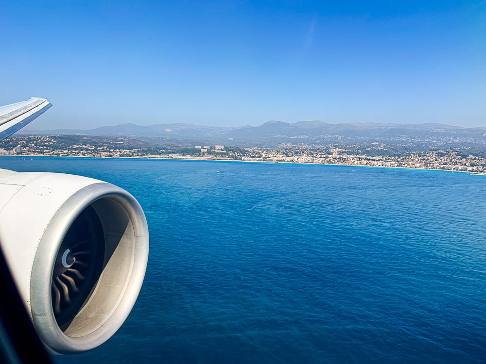 Vues des paysages français depuis la Classe Business Air France