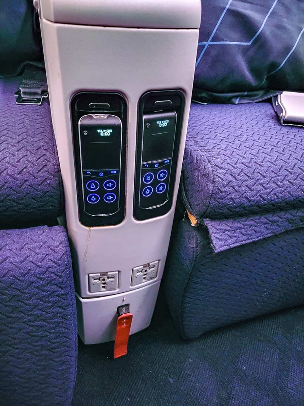 Écran de divertissement siège Premium Economy Air France 777