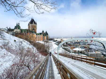 Vue extérieure du Fairmont Le Château Frontenac à Québec