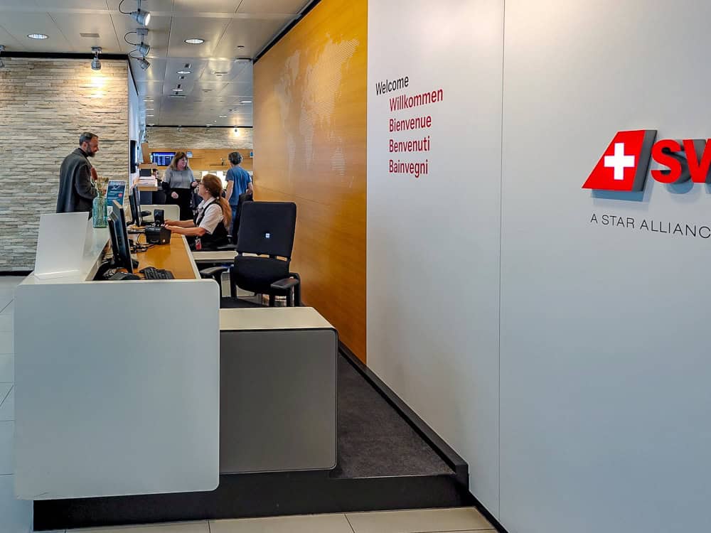 Salon SWISS Business Lounge à l'aéroport de Genève