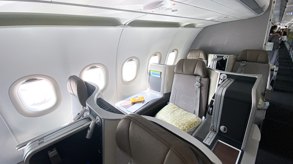 Siège de classe Affaires TAP Air Portugal en configuration solo 1-1