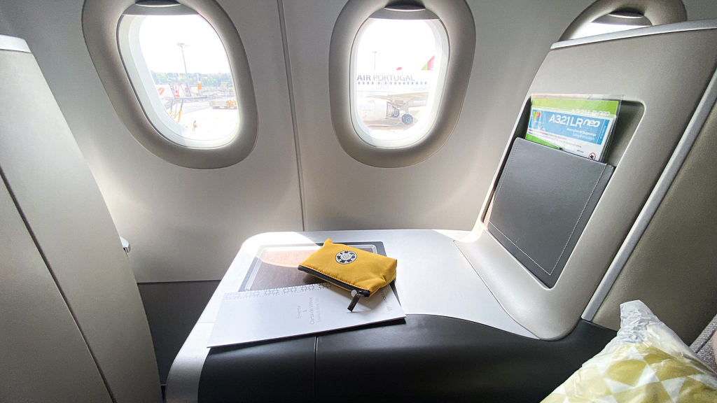 Siège Business TAP Air Portugal, deuxième vue de la configuration solo