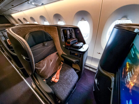 Classe affaires Turkish Airlines à bord de l'A350 sur Istanbul Montréal, photo 4