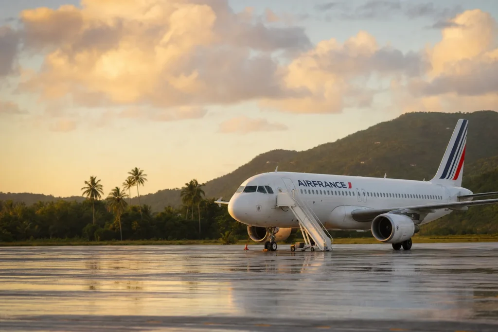 Photorealistic editorial travel photograph, golden hour. An — Featured image